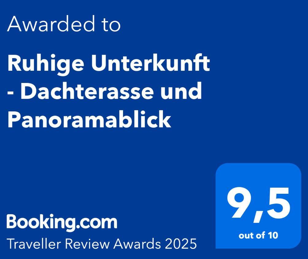 Ruhige Unterkunft - Dachterasse Und Panoramablick Warstein Exterior photo